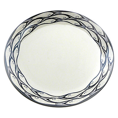 Jersey Pottery Sardine Run 28cm Dinner Plate, Blue Jersey Pottery Sardine Run 28cm Dinner Plate, Blue